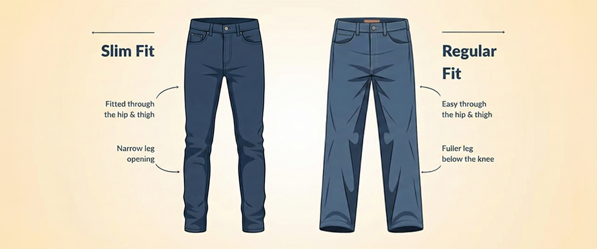 Slim Fit Jeans vs Regular Fit: Which Should Men Choose?