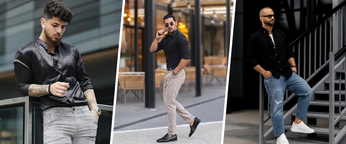 Black Shirt Jeans Combination for Men: 10 Stylish Outfit Ideas