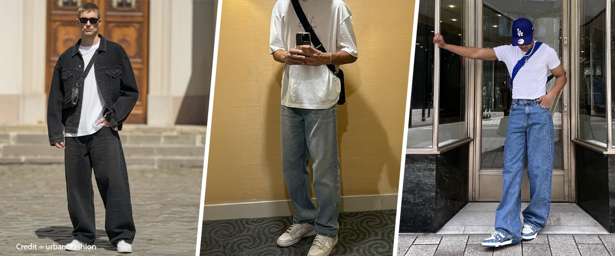 Best Baggy Jeans Outfit Combinations: T-Shirts, Shirts & Sneakers That Work Perfectly