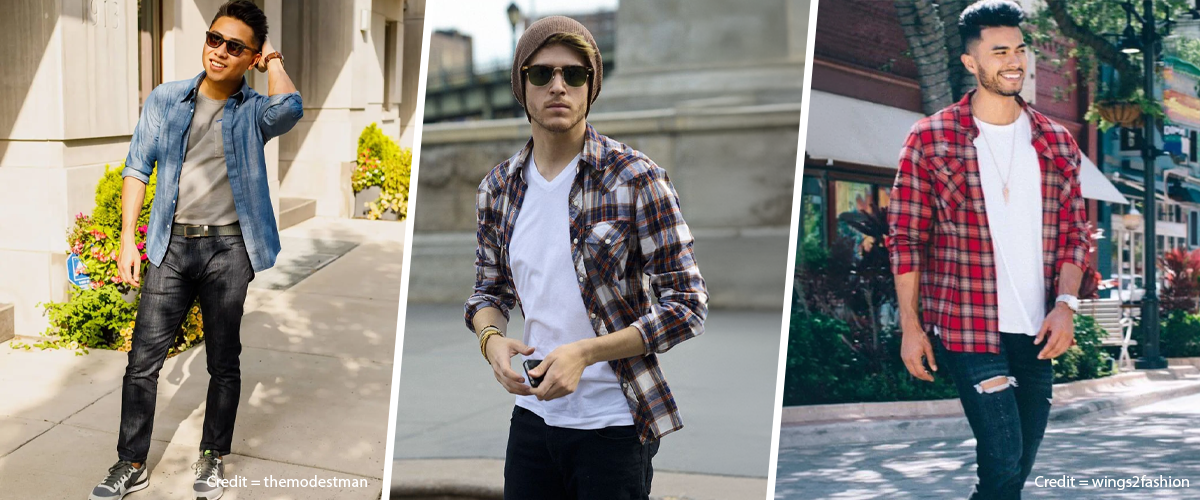 How to Wear a Shirt Over a T-Shirt