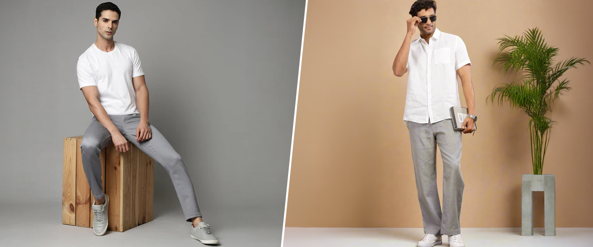 White T-Shirt with Grey Jeans: How to Style This Combo