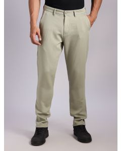 LightOlive Mid-Rise Straight Fit Woven Chino Trousers