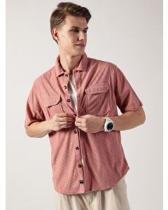 Pink Premium Corduroy Oversized Casual Shirt