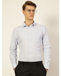 Blue Regular Fit Long Sleeves Checked Shirt
