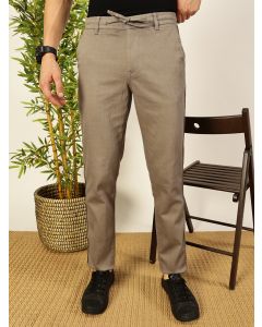 Grey  Smart Easy Wash Chinos Trousers