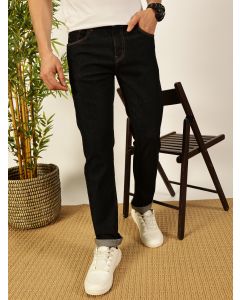 Black  Smart Slim Fit Mid-Rise Stretchable Jeans
