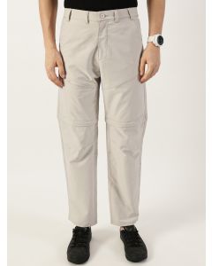 Light Grey Relaxed Straight Fit Convertible Trousers