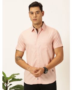 Baby Pink  Premium Gingham Checks Opaque Checked Casual Shirt