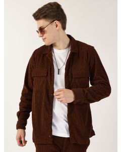 Brown Premium Opaque Casual Shirt