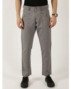 Dark Grey Smart Easy Wash Cargos Trousers