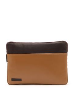 Men Colourblocked PU Laptop Sleeve