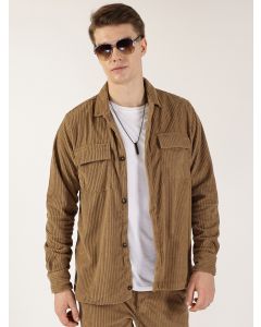Khakhi Premium Opaque Casual Shirt