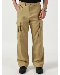 Beige Relaxed Cargos Trousers