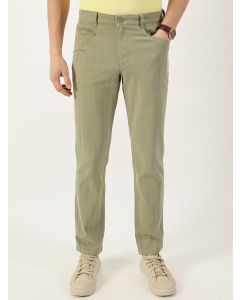 Olive Smart Easy Wash Chinos Trousers