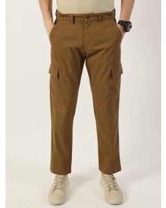 DarkKhaki Smart Easy Wash Cargos Trousers