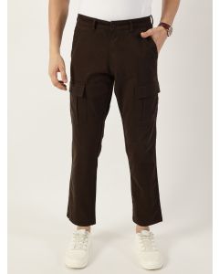 Coffee Smart Easy Wash Cargos Trousers