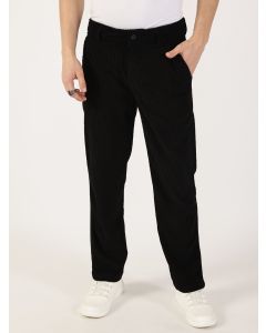 Grey Striped Smart Corduroy Cargos Trousers