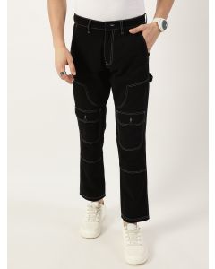 Black Smart Easy Wash Trousers