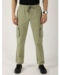 Pista Smart Regular Fit Mid-Rise Easy Wash Cotton Cargos