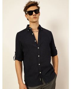 Thomas Scott Men Premium Slim Fit Opaque Casual Shirt