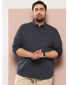 DarkBlue Plus Size Premium Casual Shirt