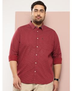 Red Plus Size Premium Casual Shirt