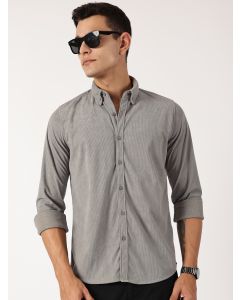 Grey Premium Slim Fit Corduroy Casual Shirt
