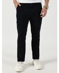 Navy Smart Regular Fit Chino Trousers