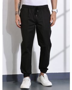 Olive Classic Slim Fit Mid-Rise Cotton Joggers