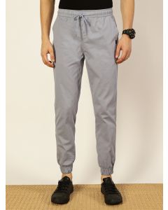 Light Blue  Smart Slim Fit Easy Wash Joggers Trousers
