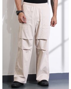Fawn Relaxed Fit Woven Cargo Trousers