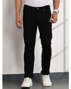 Black Mid-Rise Slim Fit Stretchable Jeans