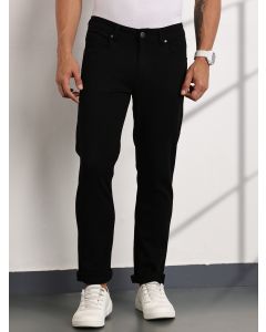 Black Mid-Rise Slim Fit Stretchable Jeans