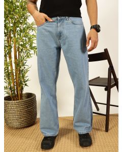 Light Blue  Smart Relaxed Fit Baggy Jeans