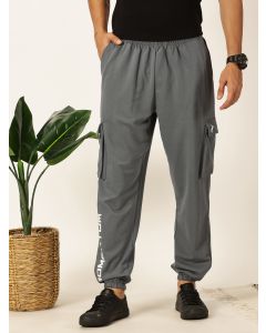 Stormy Weather Relaxed-Fit Mid-Rise Solid 3 Pockets Cargo Joggers