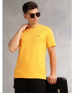 Yellow Cricket Club Collection Regular Fit Short Sleeves Round Neck Solid 100% Cotton Knitted Tshirt