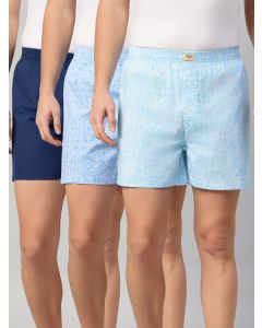 Multicolor Cricket Club Collection Regular Fit 100% Cotton Woven Boxer Shorts (Pack of 3)