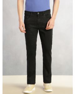 Black Cricket Club Collection Mid-Rise No Faded Straight Fit 5 Pockets Stretchable Jeans