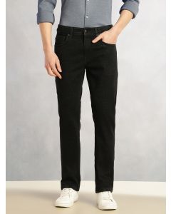 Black Cricket Club Collection Mid-Rise Straight Fit No Fade 5 Pockets Stretchable Jeans