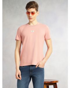 Onion Pink Cricket Club Collection Regular Fit Short Sleeves Round Neck Solid Knitted T-Shirt