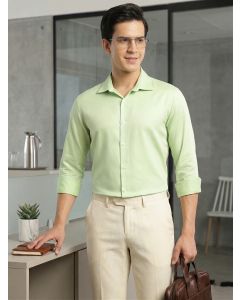 Pista Regular Fit Long Sleeves Spread Collar Solid 100% Cotton Formal Shirt