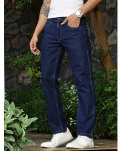 Mid Blue  Smart Relaxed Fit Jeans
