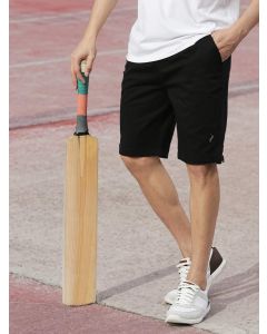 Black Cricket Club Solid Casual Slim Fit Shorts