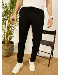 Men Black Slim Fit Chino Trouser