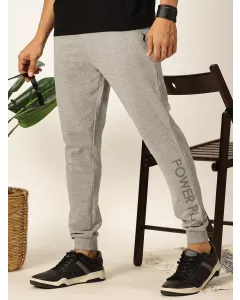 Men Grey Slim Fit Track Pants