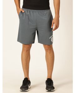 Men Grey Mid Rise Shorts