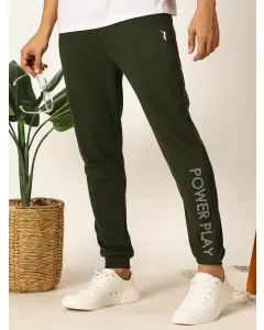Men Green Slim Fit Track Pants