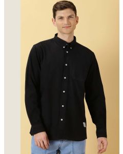 Black Premium Cotton Casual Shirt