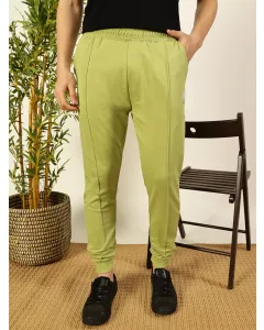 Men Green Straight Fit Track Pants