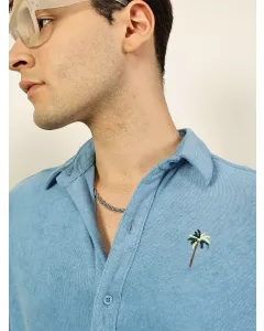 Men Blue Relaxed Fit Shirt